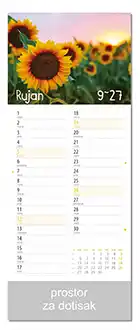 KALENDARI-2027 CVJETNI PLANER RUJAN