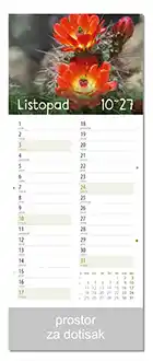 KALENDARI-2027 CVJETNI PLANER LISTOPAD