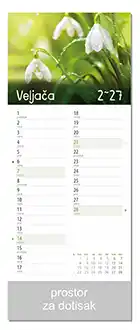 KALENDARI-2027 CVJETNI PLANER VELJAČA