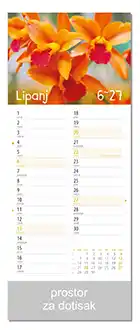 KALENDARI-2027 CVJETNI PLANER LIPANJ
