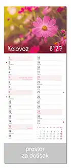KALENDARI-2027 CVJETNI PLANER KOLOVOZ